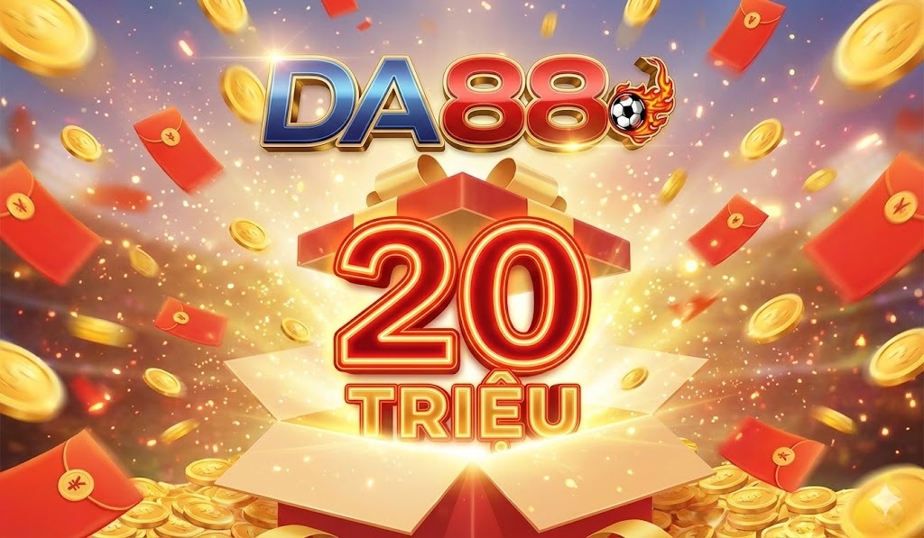 DA88 Tặng 20 Triệu Đồng Cho Thành Viên Mới Đăng Ký: Cơn Địa Chấn Khuyến Mãi Chưa Từng Có! 2 Giải mã siêu ưu đãi DA88 tặng 20 triệu đồng cho thành viên mới đăng ký